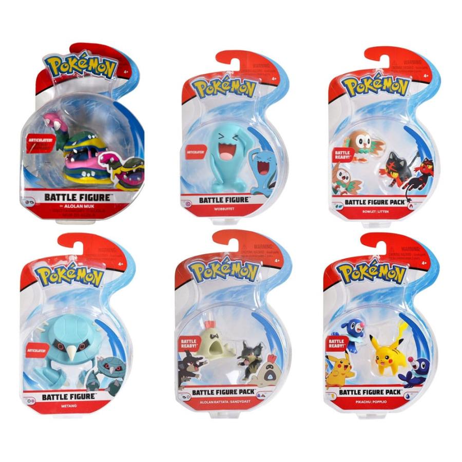 POKÉMON MINI BATTLE FIGURES 6 ASSORTED