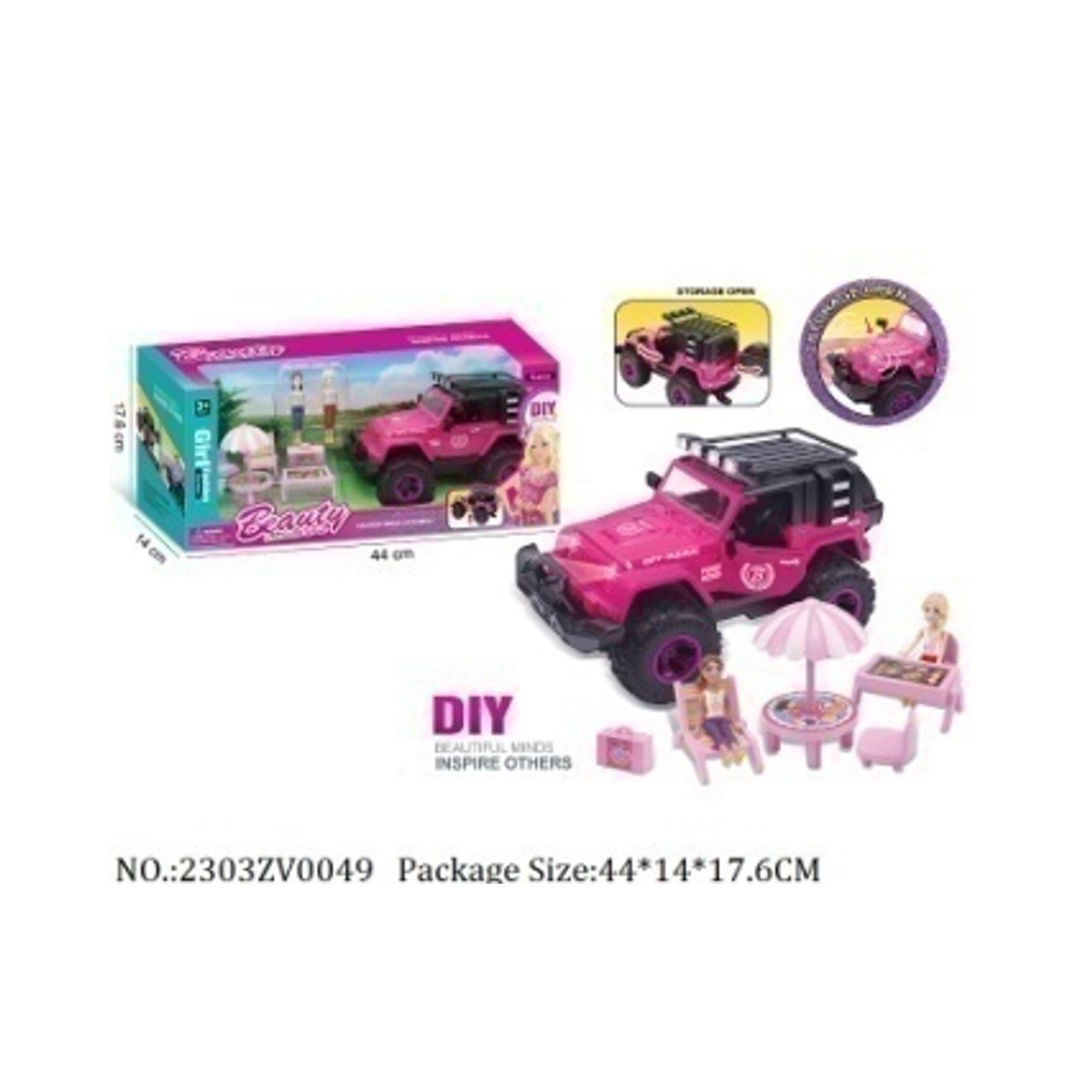 DOLL PLAYSET W/LIGHT &amp; MUSIC,W/AG13 BATTERY*3