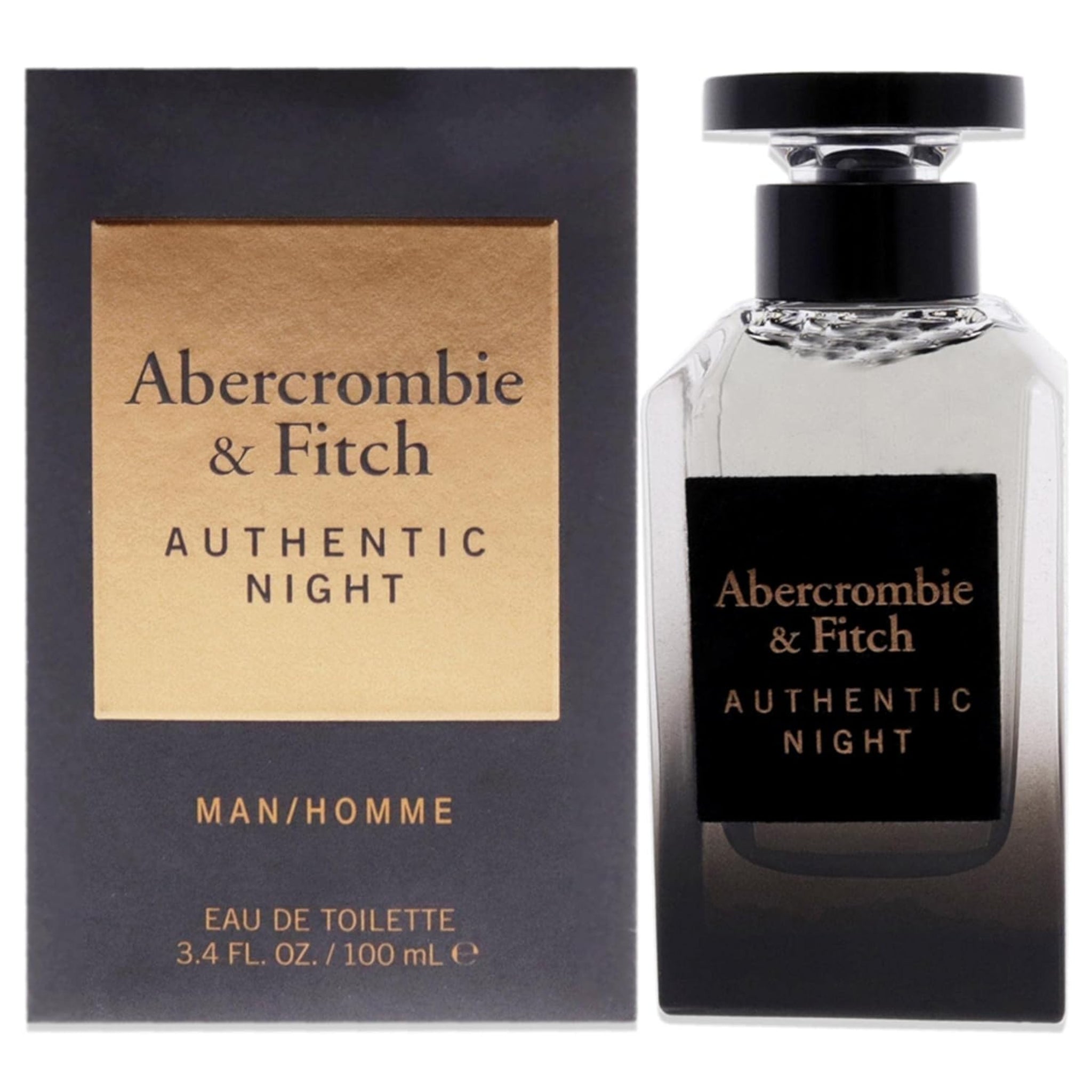 ABERCROMBIE & FITCH AUTHENTIC NIGHT MEN 3.4oz